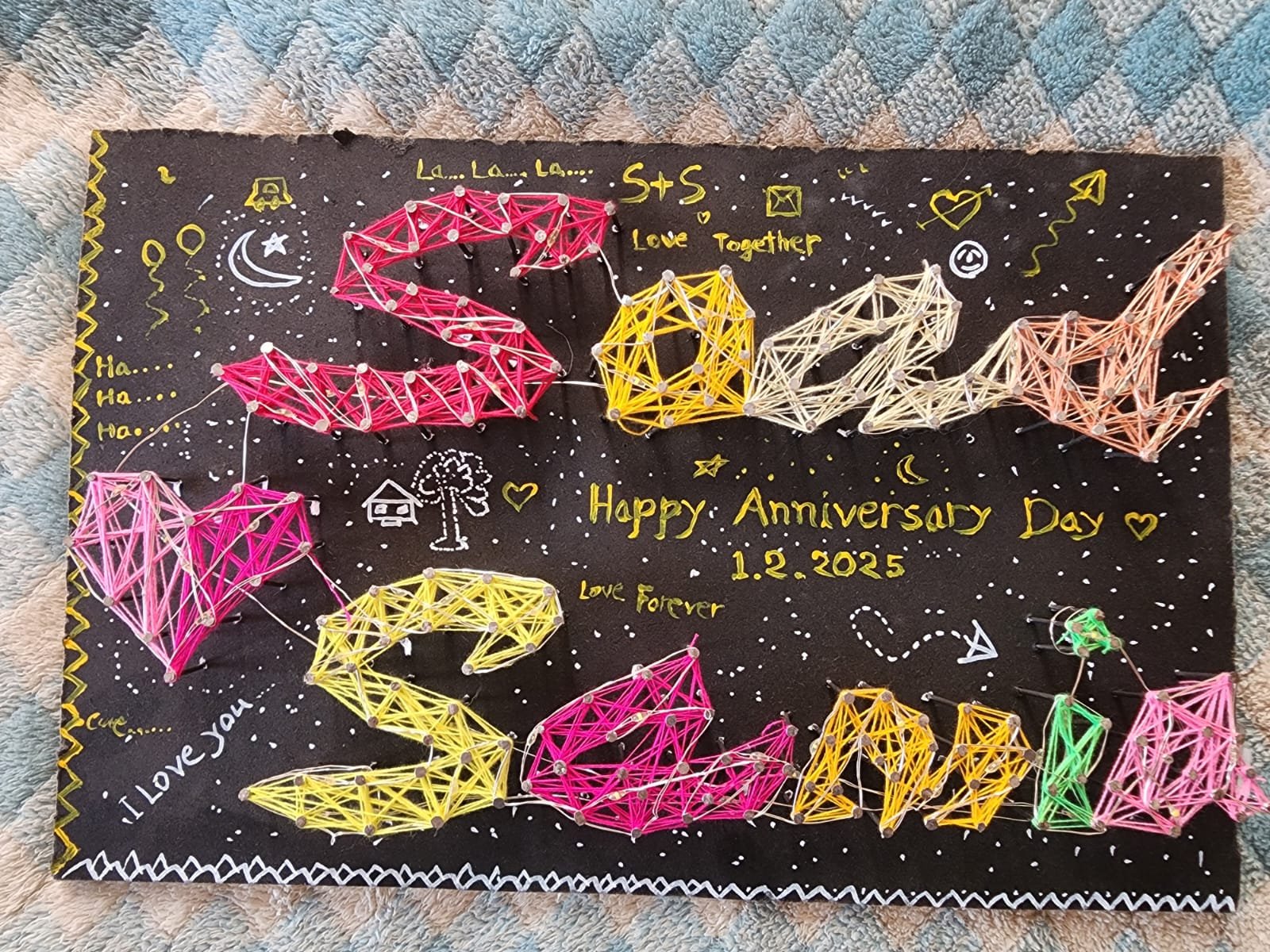 হাতে তৈরি কাস্টমাইজড স্ট্রিং আর্ট (Anniversary Special)